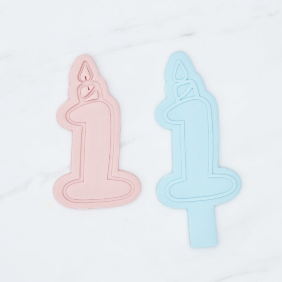 hennabloom Birthday Number 1 Candle