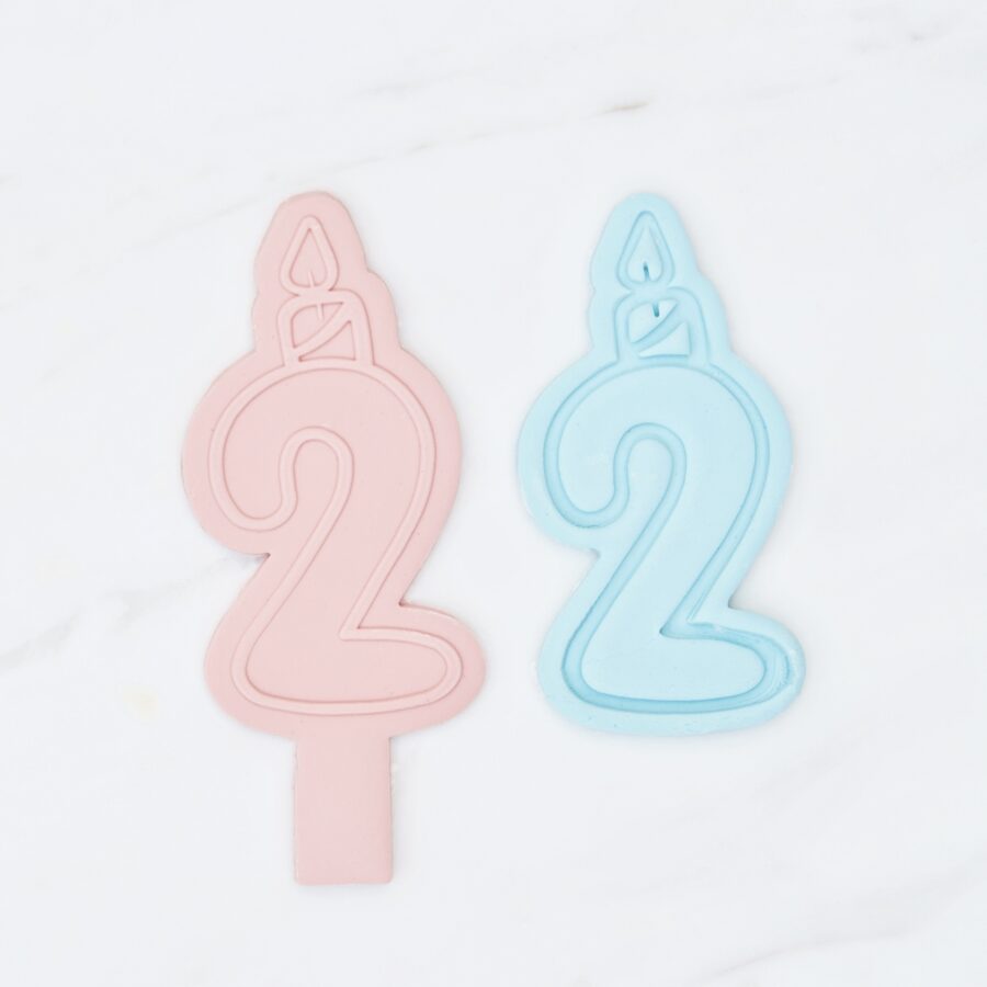hennabloom Birthday Number 2 Candle