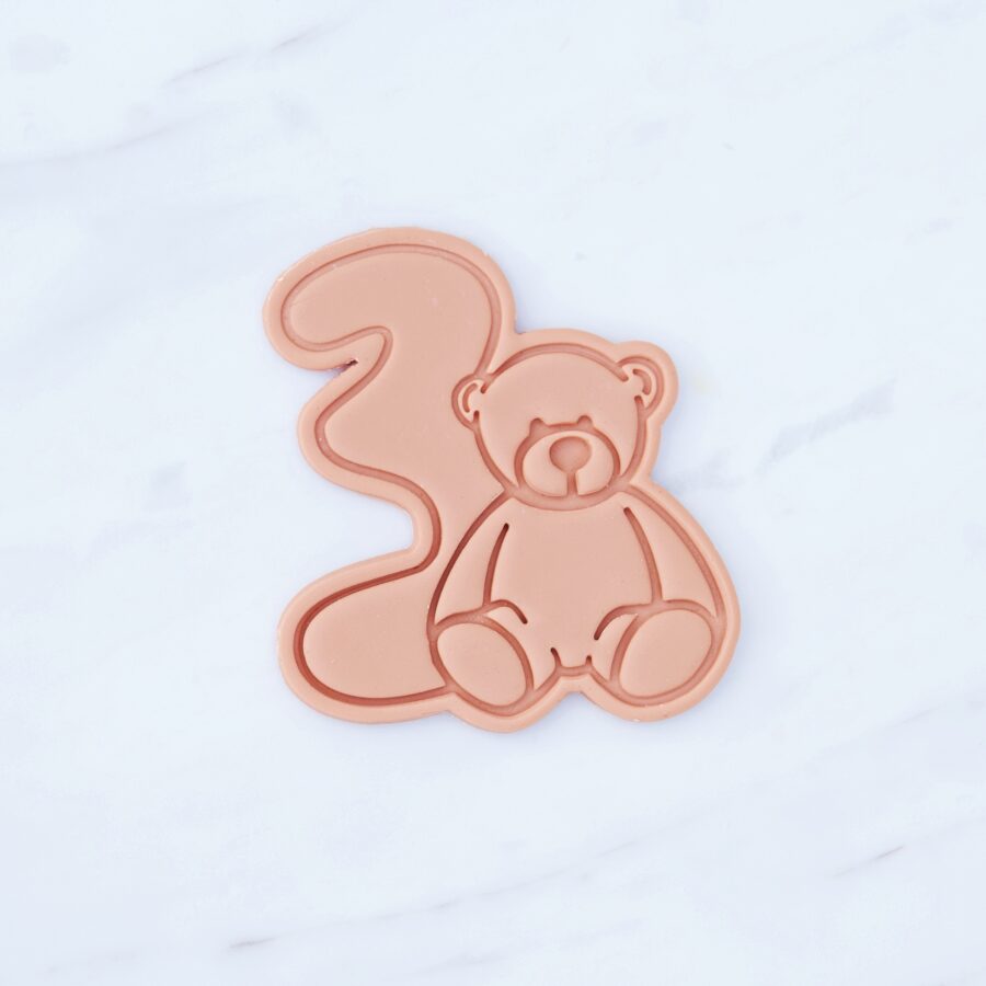 hennabloom Birthday Number 3 Bear