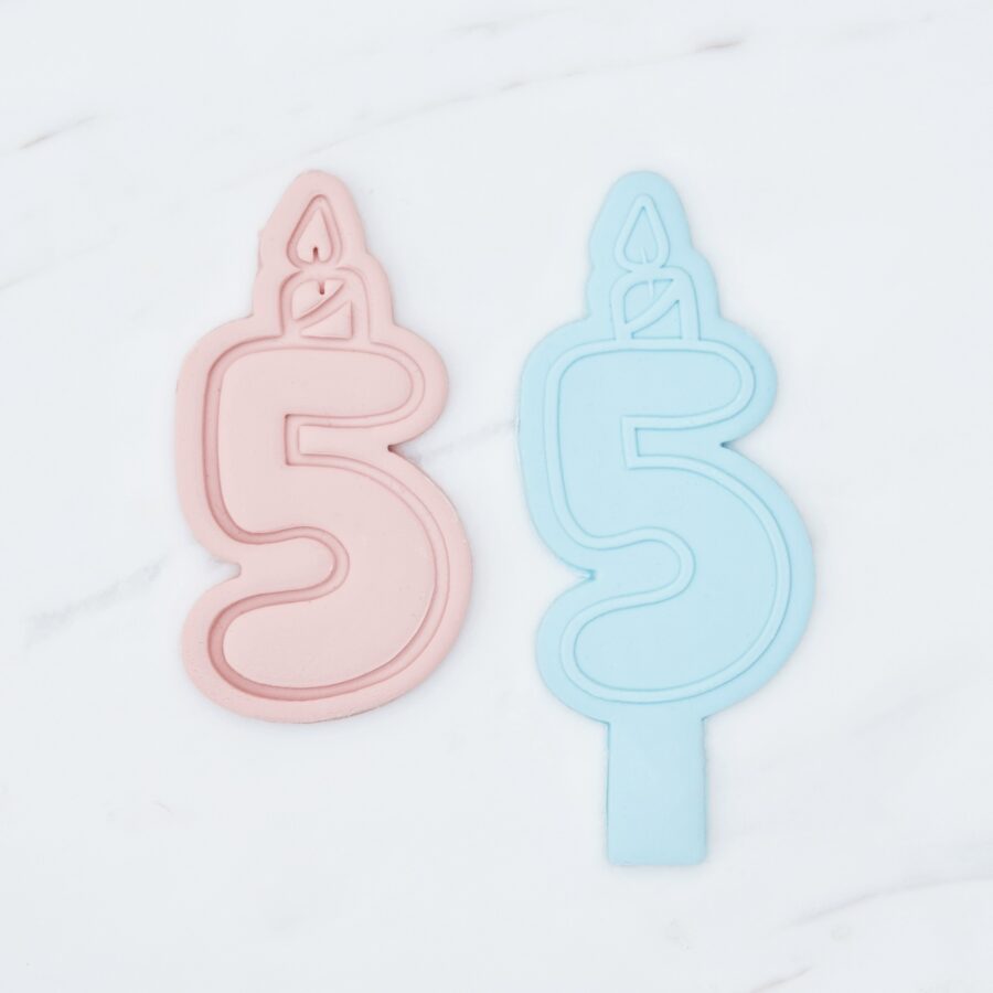 hennabloom Birthday Number 5 Candle